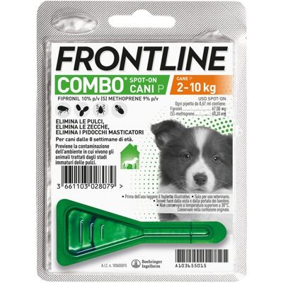 Boehringer Ingelheim Frontline Combo Cane Piccolo 2-10kg - Trattamento antiparassitario Boehringer Ingelheim Frontline Combo Cane Piccolo 2-10kg - Trattamento antiparassitario