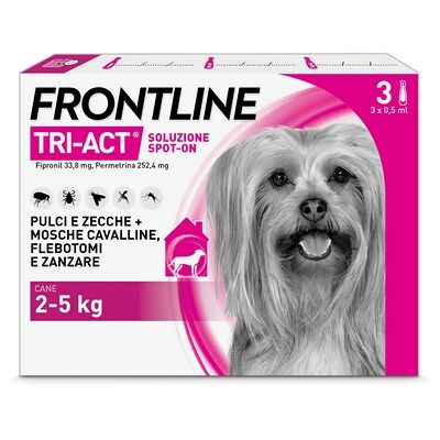 Boehringer Frontline Tri-Act Soluzione antiparassitaria per cani - 3 pipette 0,5 ml Boehringer Frontline Tri-Act Soluzione antiparassitaria per cani - 3 pipette 0,5 ml