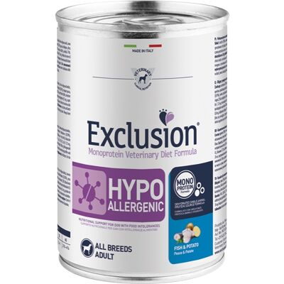 Cibo Ipoallergenico Exclusion Pesce e Patate - 400g Cibo Ipoallergenico Exclusion Pesce e Patate - 400g