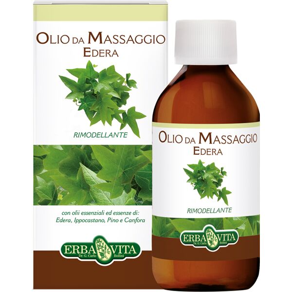 erba vita edera olio massaggi 250ml erbavita