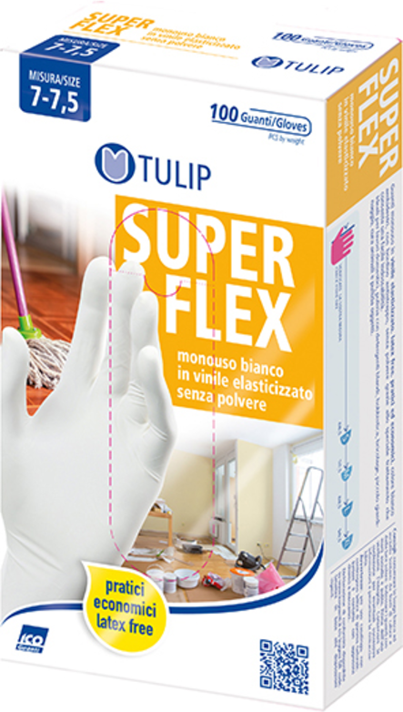 Antica Farmacia Orlandi Tulip 100 Guanti Flex Bianco M