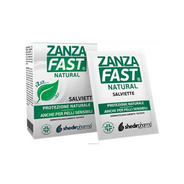 Shedir Pharma Srl Unipersonale Zanzafast Natural Salviet 10 Pezzi