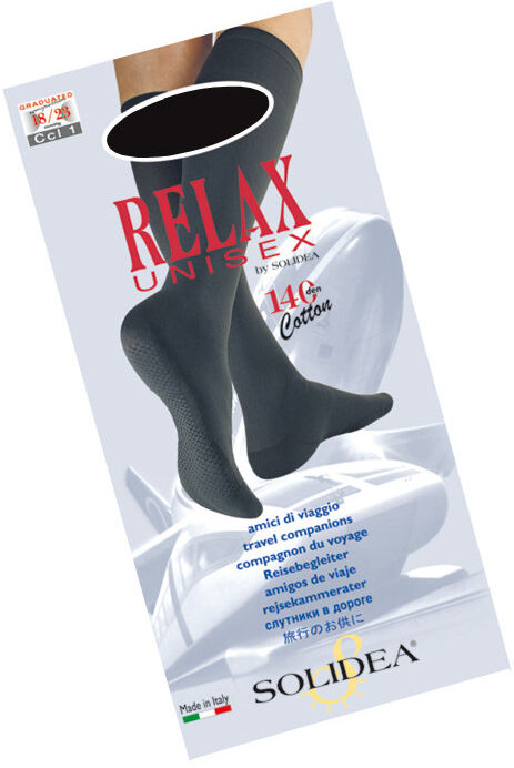 Solidea By Calzificio Pinelli Relax - 140 Unisex Gambaletto Natur Punta Chiusa 2 - M