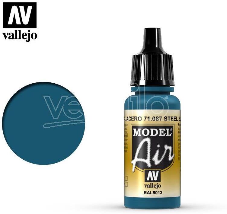 VALLEJO Model Air Steel Blue 71087 Colori