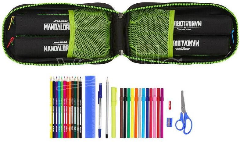 SAFTA Star Wars The Mandalorian The Child 4 Filled Astuccio Zaino SAFTA Star Wars The Mandalorian The Child 4 Filled Astuccio Zaino