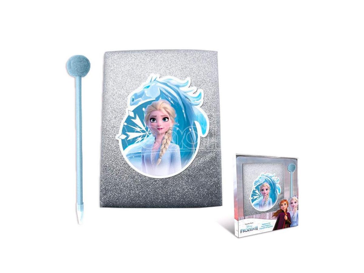 KIDS Disney Frozen 2 Glitter Diary + Pompom Pen Bambino Licensing