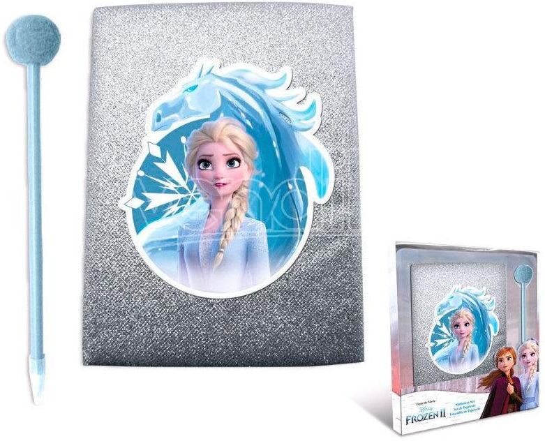 KIDS Disney Frozen 2 Glitter Diary + Pompom Pen Bambino Licensing KIDS Disney Frozen 2 Glitter Diary + Pompom Pen Bambino Licensing