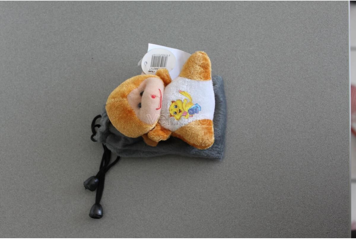 ALTRO Sacchetto Grigio Portacellulare Con Orsetto Marrone Peluche E Gatto Disegnato ALTRO Sacchetto Grigio Portacellulare Con Orsetto Marrone Peluche E Gatto Disegnato