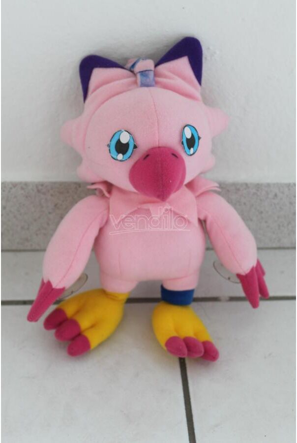 JEMINI - Peluche Digimon - Biyomon Rosa Con Ventose 27cm