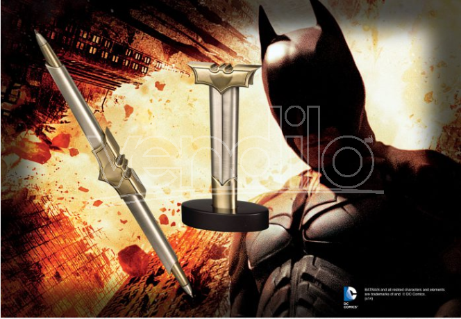 NOBLE COLLECTION Penna Stilo Con Stemma Batman Il Cavaliere Oscuro NOBLE COLLECTION Penna Stilo Con Stemma Batman Il Cavaliere Oscuro