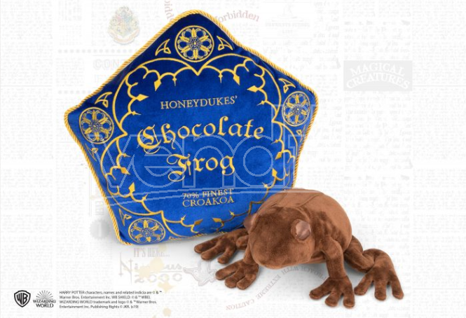 NOBLE COLLECTION Harry Potter - Peluche E Cuscino Rana Di Cioccolato NOBLE COLLECTION Harry Potter - Peluche E Cuscino Rana Di Cioccolato