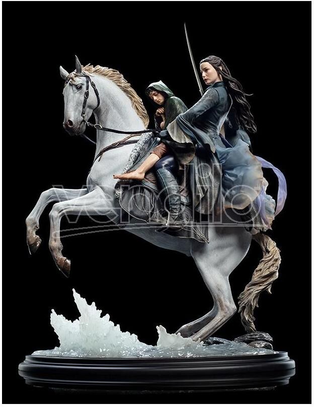 WETA Lotr Arwen E Frodo On Asfaloth 1/6 St Statua