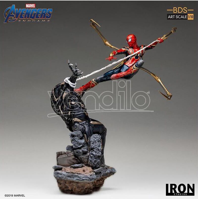 IRON STUDIO Avengers Endgame Iron Spider Vs Outrider Statua IRON STUDIO Avengers Endgame Iron Spider Vs Outrider Statua