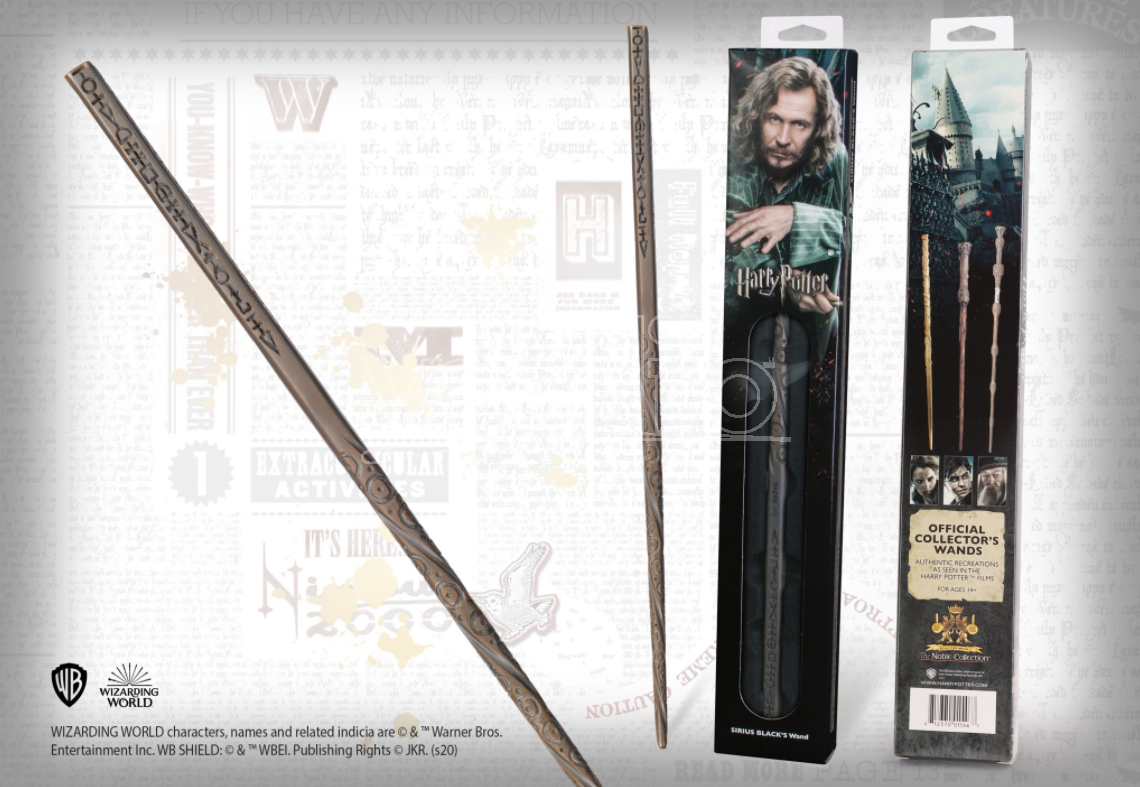 THE NOBLE COLLECTION Harry Potter Bacchetta Magica Sirius Black In Blister Noble Collection