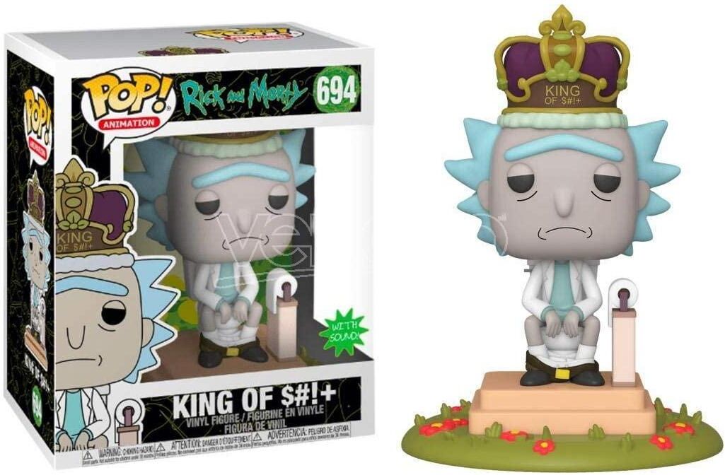 FUNKO Rick & Morty  Pop Animazione Vinile Figura King Con Suono 9 Cm