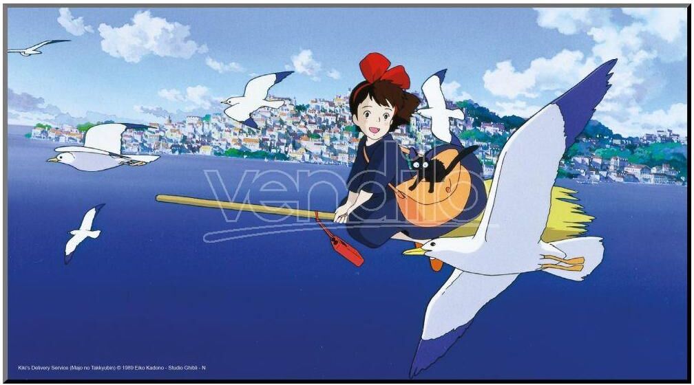 STUDIO GHIBLI Kiki Delivery Service Wood Panel Poster STUDIO GHIBLI Kiki Delivery Service Wood Panel Poster