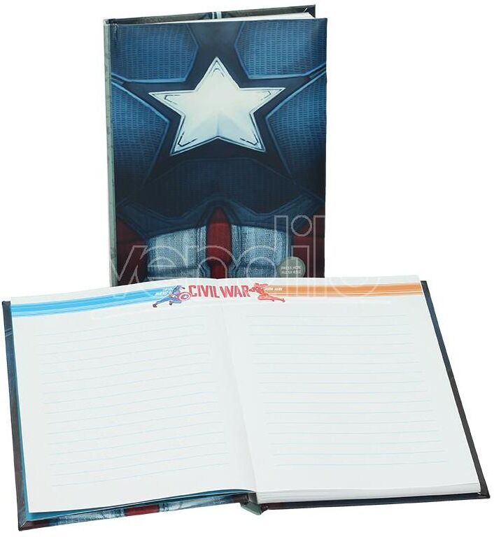 SD TOYS Captain America Cw Chest Notebk W/light Taccuino SD TOYS Captain America Cw Chest Notebk W/light Taccuino