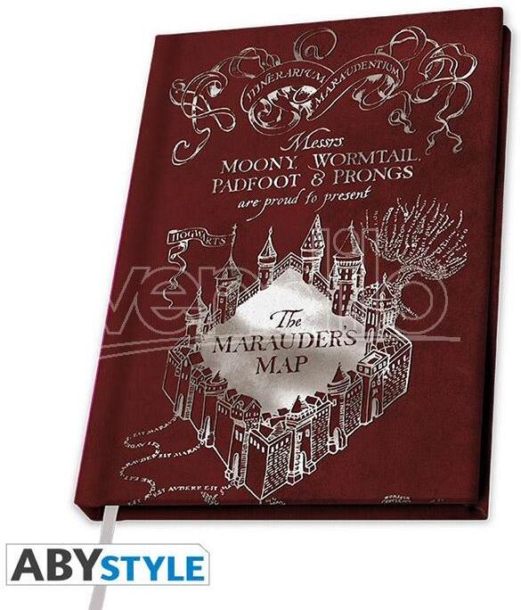 ABYSTYLE Harry Potter Taccuino Agenda A5 Mappa Del Malandrino 21 X 15 Cm