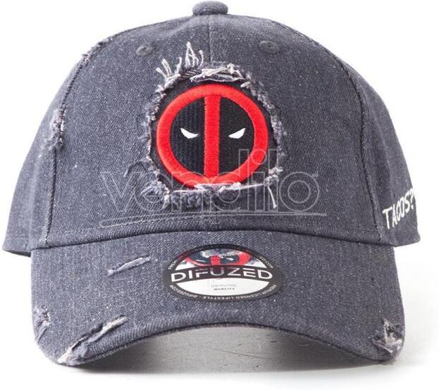 Difuzed Marvel - Deadpool Ripped Cappellino Regolabile Difuzed Marvel - Deadpool Ripped Cappellino Regolabile