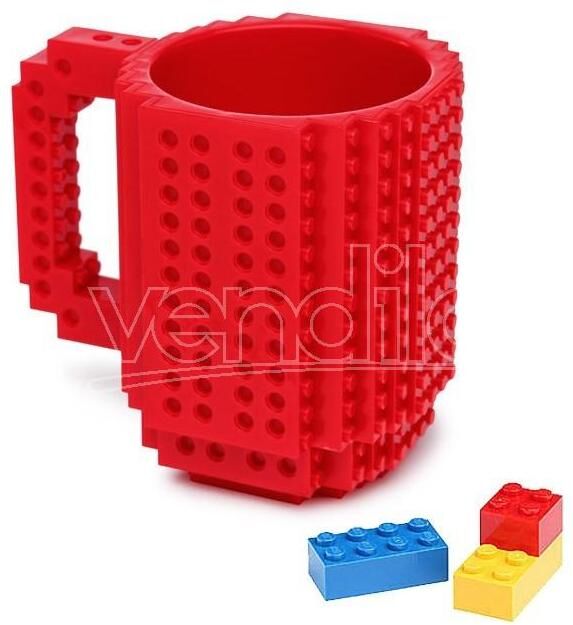 THINKGEEK Lego Rossa Build On Brick Tazza THINKGEEK Lego Rossa Build On Brick Tazza