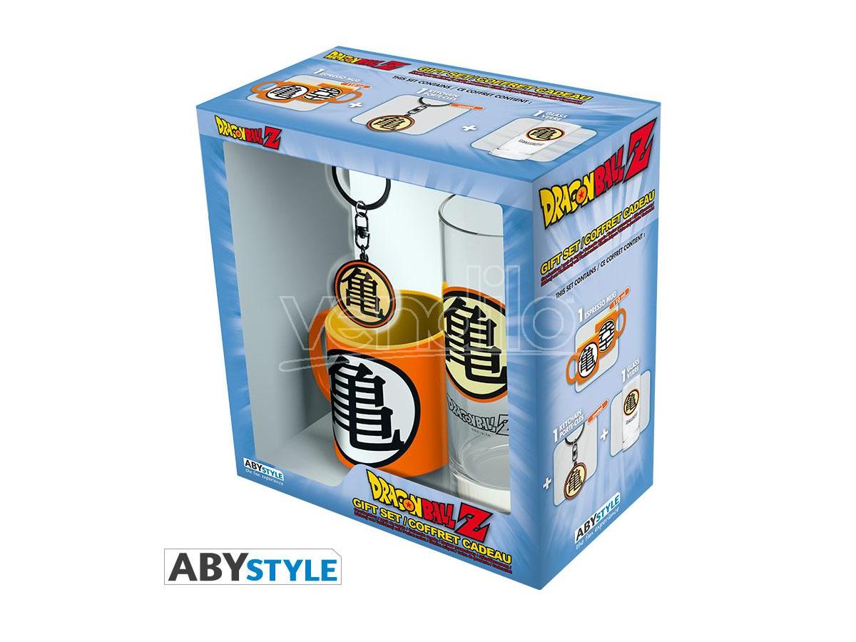 ABYSTYLE Dragon Ball - Pck Bicchieri 29cl + Portachiavi + Mini Tazza "Kame Symbol"