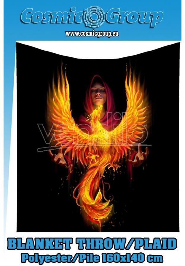 NEMESIS NOW Anne Stokes Phoenix Rising Blanket Coperta NEMESIS NOW Anne Stokes Phoenix Rising Blanket Coperta