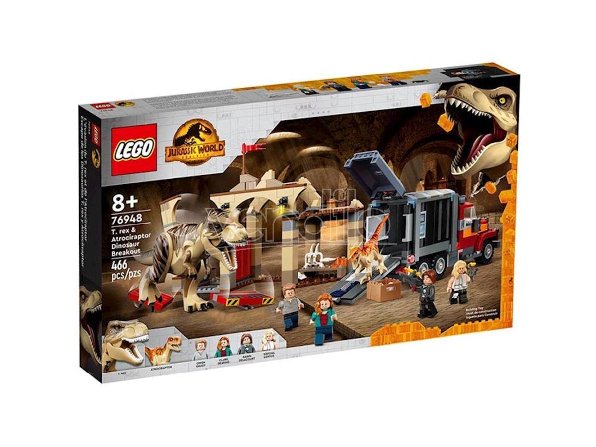 Lego Jurassic World 76948 - La Fuga Del T. Rex E Dell'Atrociraptor
