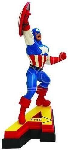 MONOGRAM Marvel Figura Capitan America Statua 13 Cm Action In Resina MONOGRAM Marvel Figura Capitan America Statua 13 Cm Action In Resina