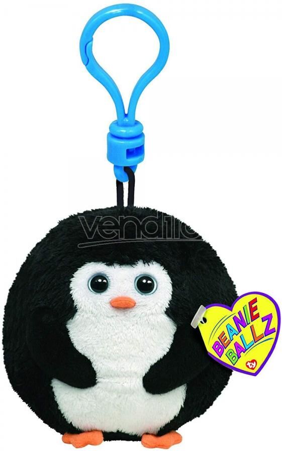 TY Beanie Boos T38301 - Peluche Pallina Pinguino Con Clip 5 Cm TY Beanie Boos T38301 - Peluche Pallina Pinguino Con Clip 5 Cm
