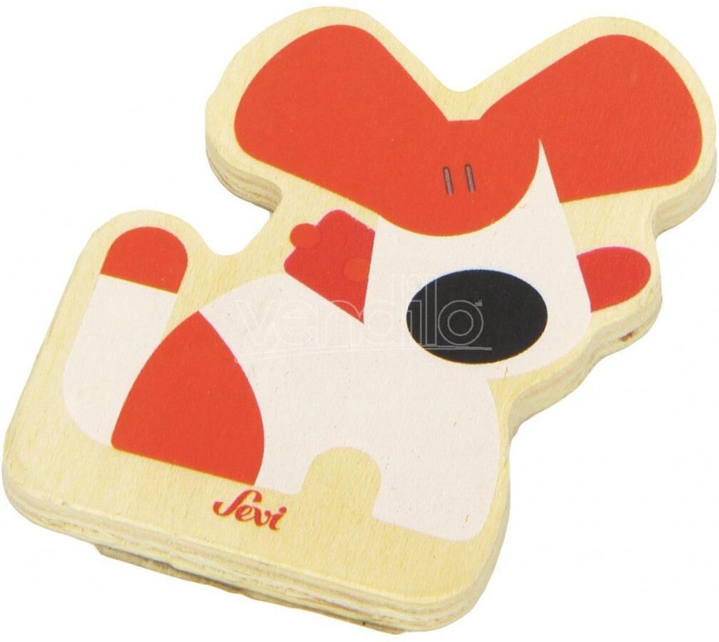 TRUDI Sevi 82587 - Tesserina Cane In Legno 8,5 Cm Decorazione (Giocattolo) TRUDI Sevi 82587 - Tesserina Cane In Legno 8,5 Cm Decorazione (Giocattolo)