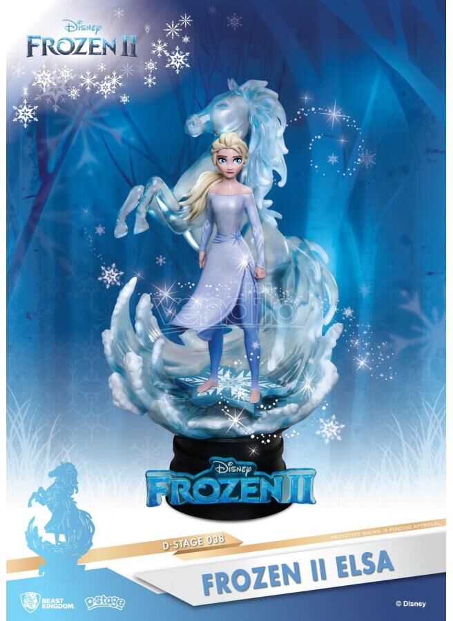 BEAST KINGDOM Frozen Ii Disney Statua Elsa D-Stage Diorama Figura 16 Cm