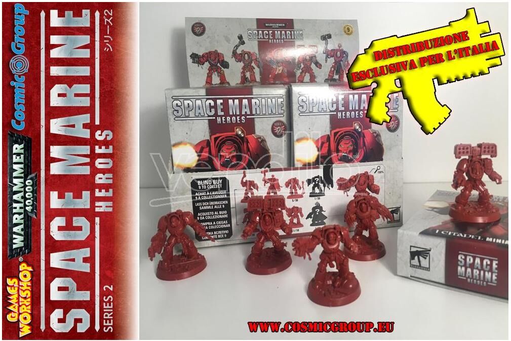 GAMES WORKSHOP Warhammer40k Space Marine Heroes S2 (10) Miniature E Modellismo