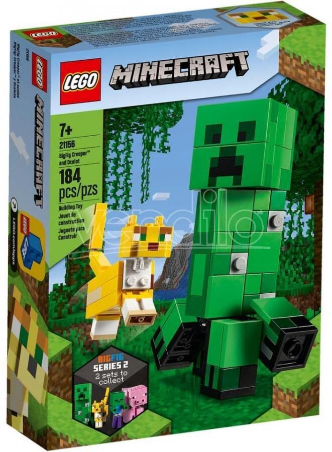 Lego Minecraft 21156 - Maxi-Figure Creeper E Gattopardo Lego Minecraft 21156 - Maxi-Figure Creeper E Gattopardo