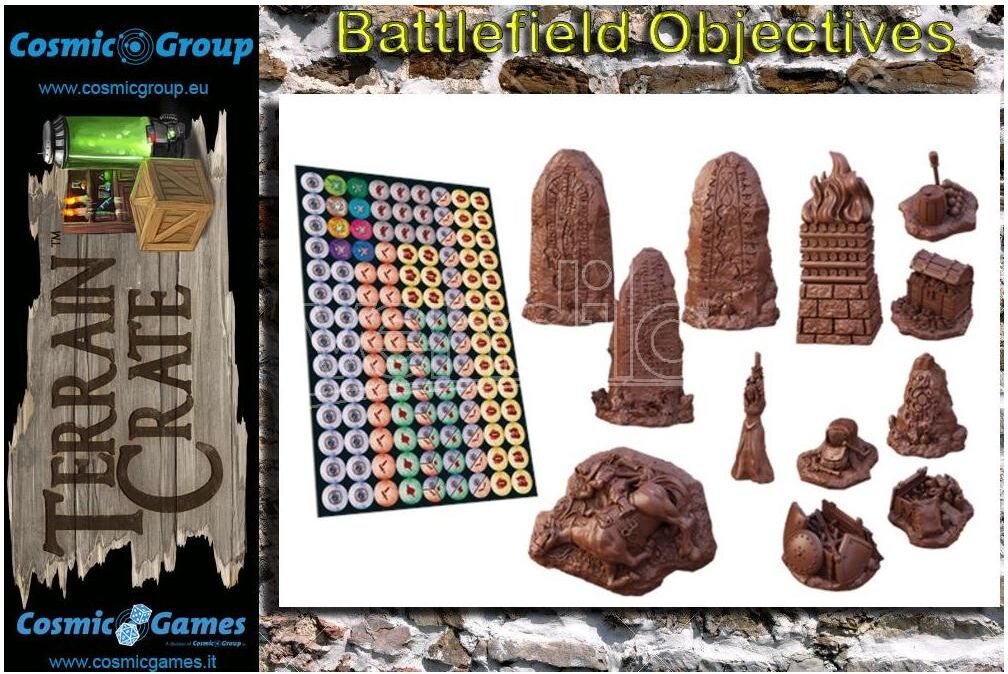 MANTIC Terrain Crate Battlefield Objectives Accessori MANTIC Terrain Crate Battlefield Objectives Accessori