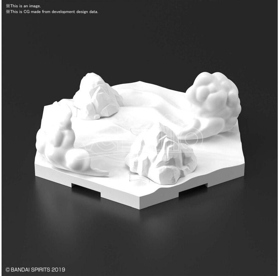 BANDAI Model Kit Customize Scene Base Snowfield Ver Model Kit BANDAI Model Kit Customize Scene Base Snowfield Ver Model Kit