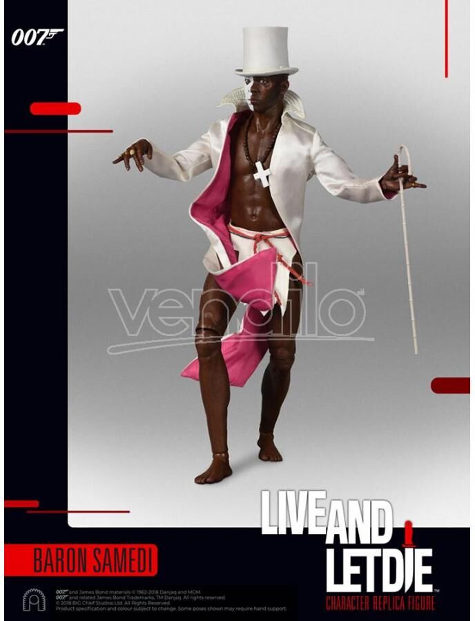BIG CHIEF 007 Baron Samedi Live&let Die 1/6 Fig Action Figure BIG CHIEF 007 Baron Samedi Live&let Die 1/6 Fig Action Figure