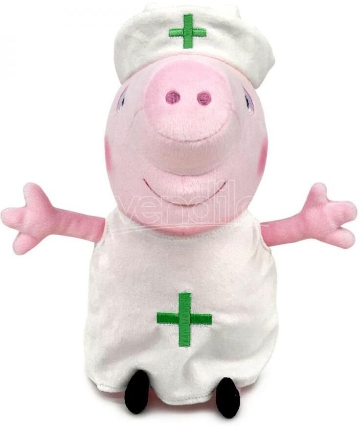 PLAY BY PLAY Peppa Pig Nurse Peluche 27cm