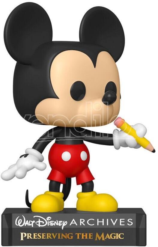 FUNKO Mickey Mouse Disney  Pop Archives Vinile Figura Topolino Classico 9 Cm FUNKO Mickey Mouse Disney  Pop Archives Vinile Figura Topolino Classico 9 Cm