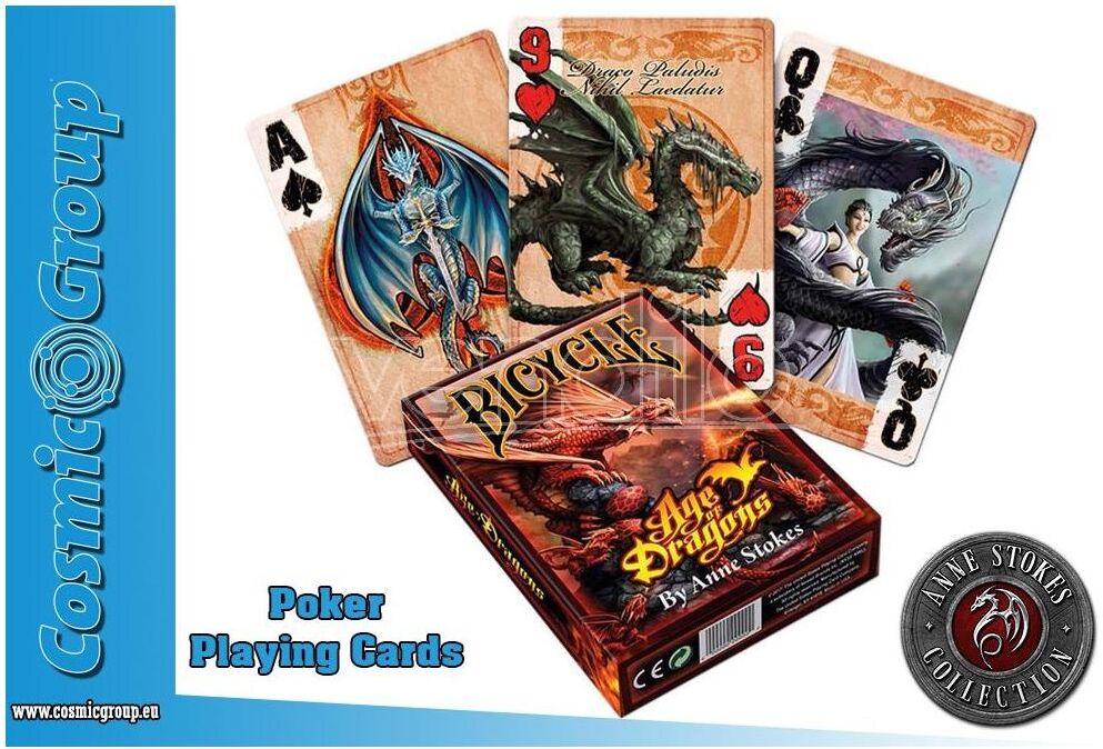 NEMESIS NOW Anne Stokes Age Of Dragons Playing Cards Carte Da Gioco NEMESIS NOW Anne Stokes Age Of Dragons Playing Cards Carte Da Gioco