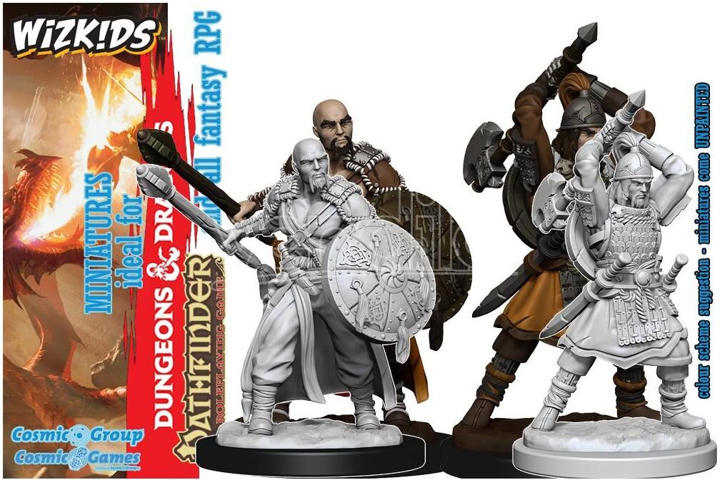 WIZKIDS D&d Nolzur Mum Human Male Barbarian 3 Miniature E Modellismo Wizbambino