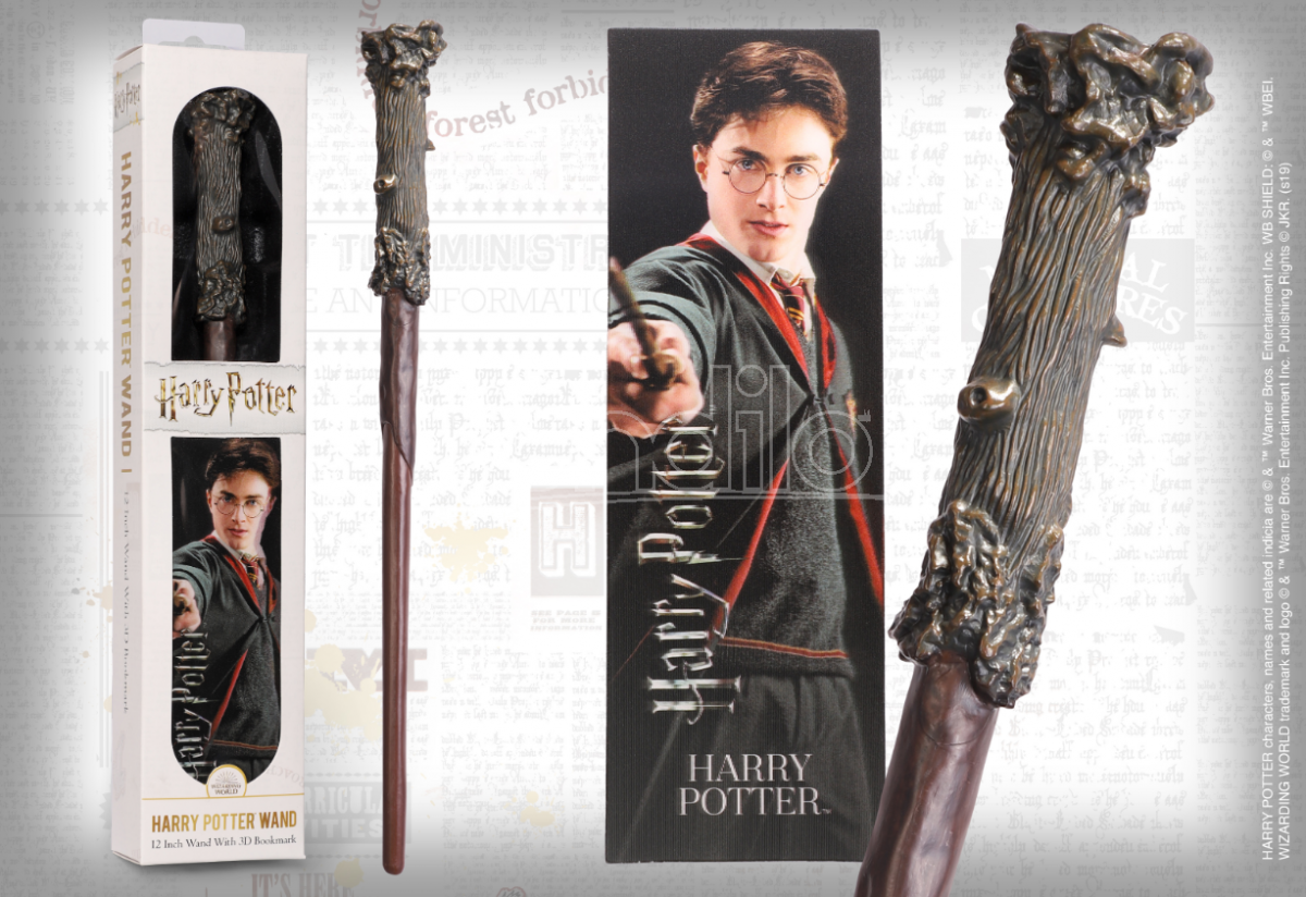 NOBLE COLLECTION Harry Potter Bacchetta Magica Pvc 30 Cm Con Segnalibro NOBLE COLLECTION Harry Potter Bacchetta Magica Pvc 30 Cm Con Segnalibro