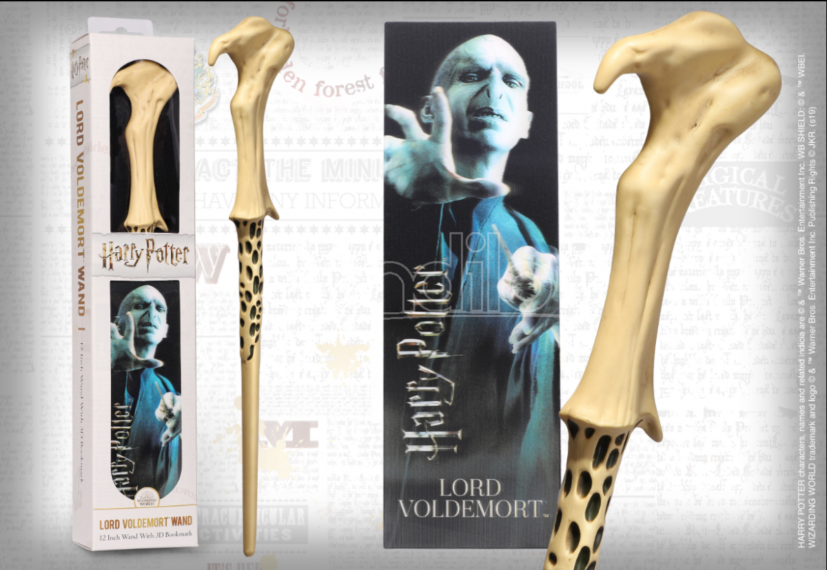 NOBLE COLLECTION Harry Potter Bacchetta Magica Pvc Lord Voldemort 30 Cm Con Segnalibro Noble NOBLE COLLECTION Harry Potter Bacchetta Magica Pvc Lord Voldemort 30 Cm Con Segnalibro Noble