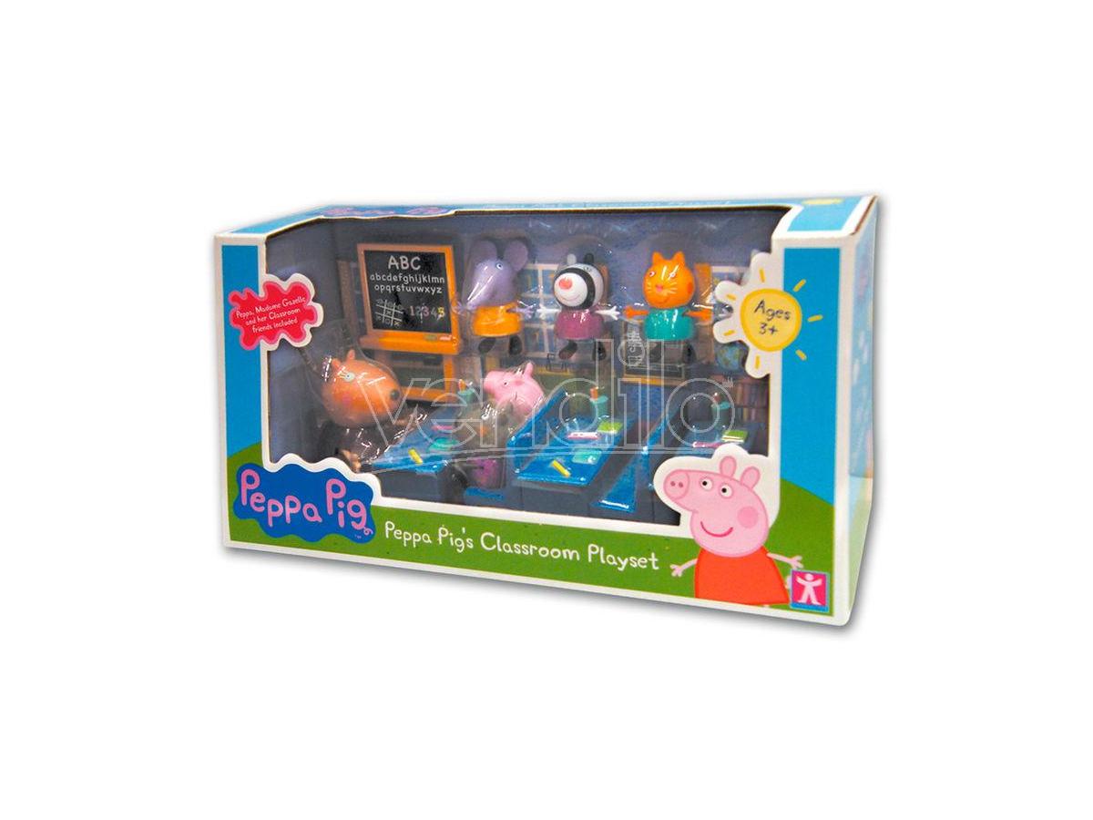 BANDAI Peppa Pig Lets Go To School Playset BANDAI Peppa Pig Lets Go To School Playset