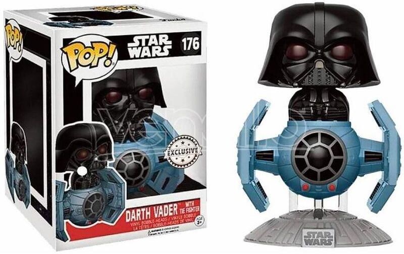 FUNKO Star Wars  Pop Vinile Figura Darth Vader Tie Fighter 15cm Esclusiva FUNKO Star Wars  Pop Vinile Figura Darth Vader Tie Fighter 15cm Esclusiva