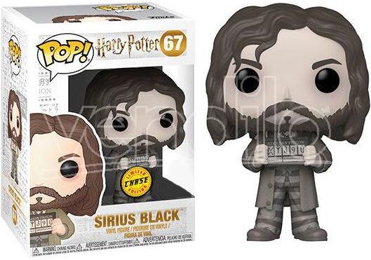 FUNKO Harry Potter  Pop Vinile Figura Sirius Bianco E Nero Esclusiva Chase 9 Cm