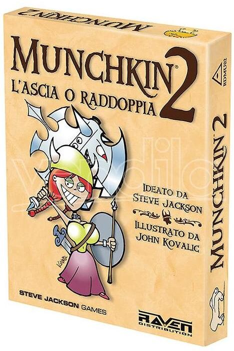 RAVEN DISTRIBUTION Munchkin 2 - L'Ascia O Raddoppia Giochi Da Tavolo Tavolo/societa' RAVEN DISTRIBUTION Munchkin 2 - L'Ascia O Raddoppia Giochi Da Tavolo Tavolo/societa'