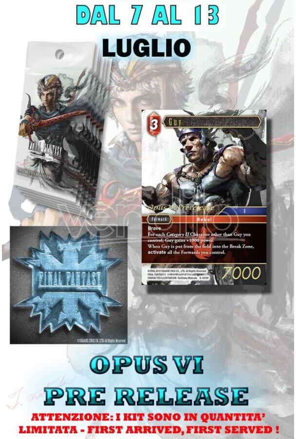 SQUARE ENIX Fftcg Opus Vi Pre Release Kit Gioco Da Tavolo