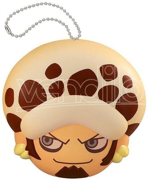 MEGAHOUSE One Piece Fluffy Squeeze B. Law Face Portachiavi MEGAHOUSE One Piece Fluffy Squeeze B. Law Face Portachiavi