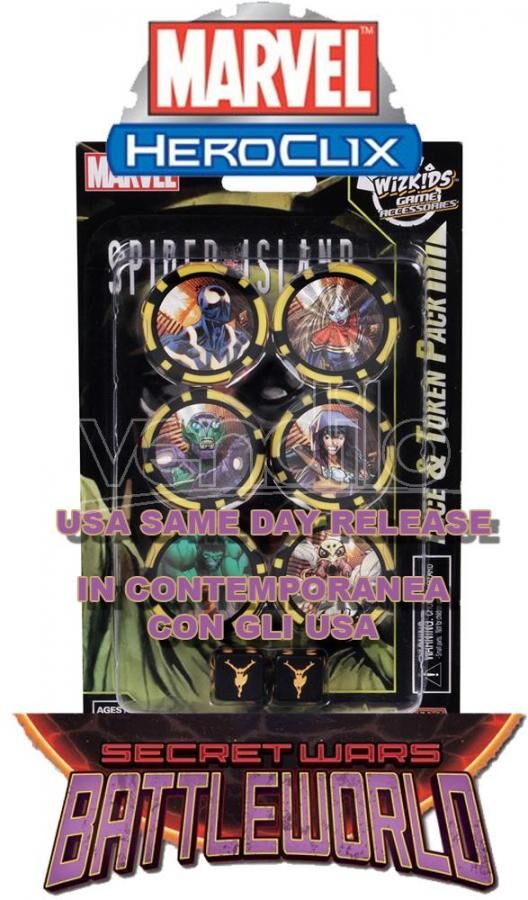 WIZKIDS Wizbambino Mhc Secret Wars-Battleworld Dice & Token Gioco Da Tavolo WIZKIDS Wizbambino Mhc Secret Wars-Battleworld Dice & Token Gioco Da Tavolo