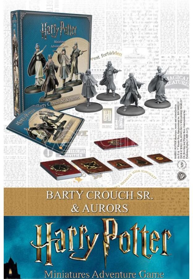 KNIGHT MODELS Harry Potter Barty Crouch Sr & Aurors Wargame KNIGHT MODELS Harry Potter Barty Crouch Sr & Aurors Wargame